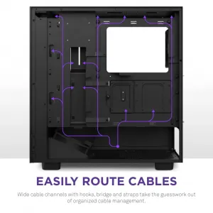 Nzxt CC-H51FB-R1 H5 Flow Rgb Atx Mid Tower Case - Black (2023)