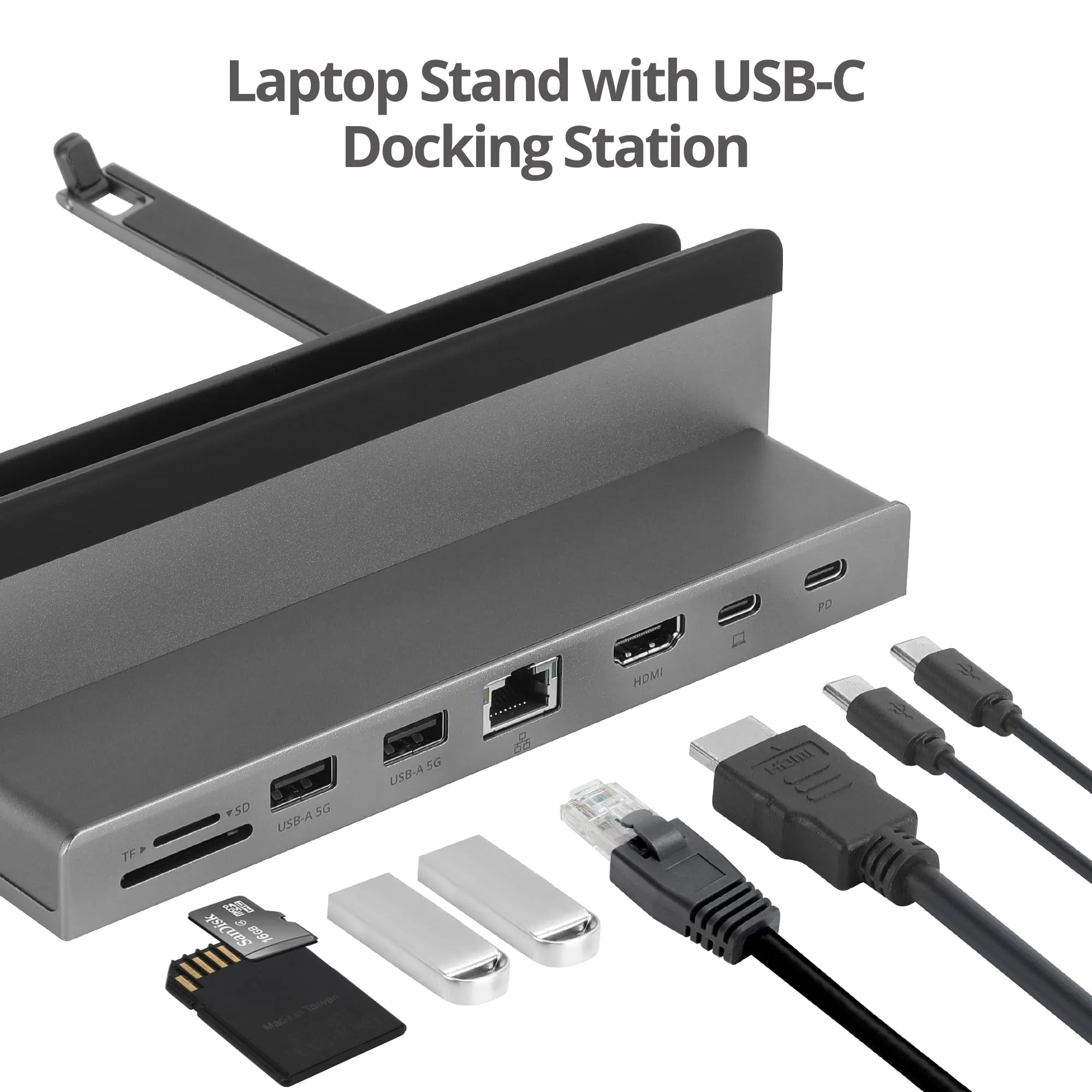 Siig CE-MTDK21-S1 Usb-c 4k Laptop Stand  Docking Station