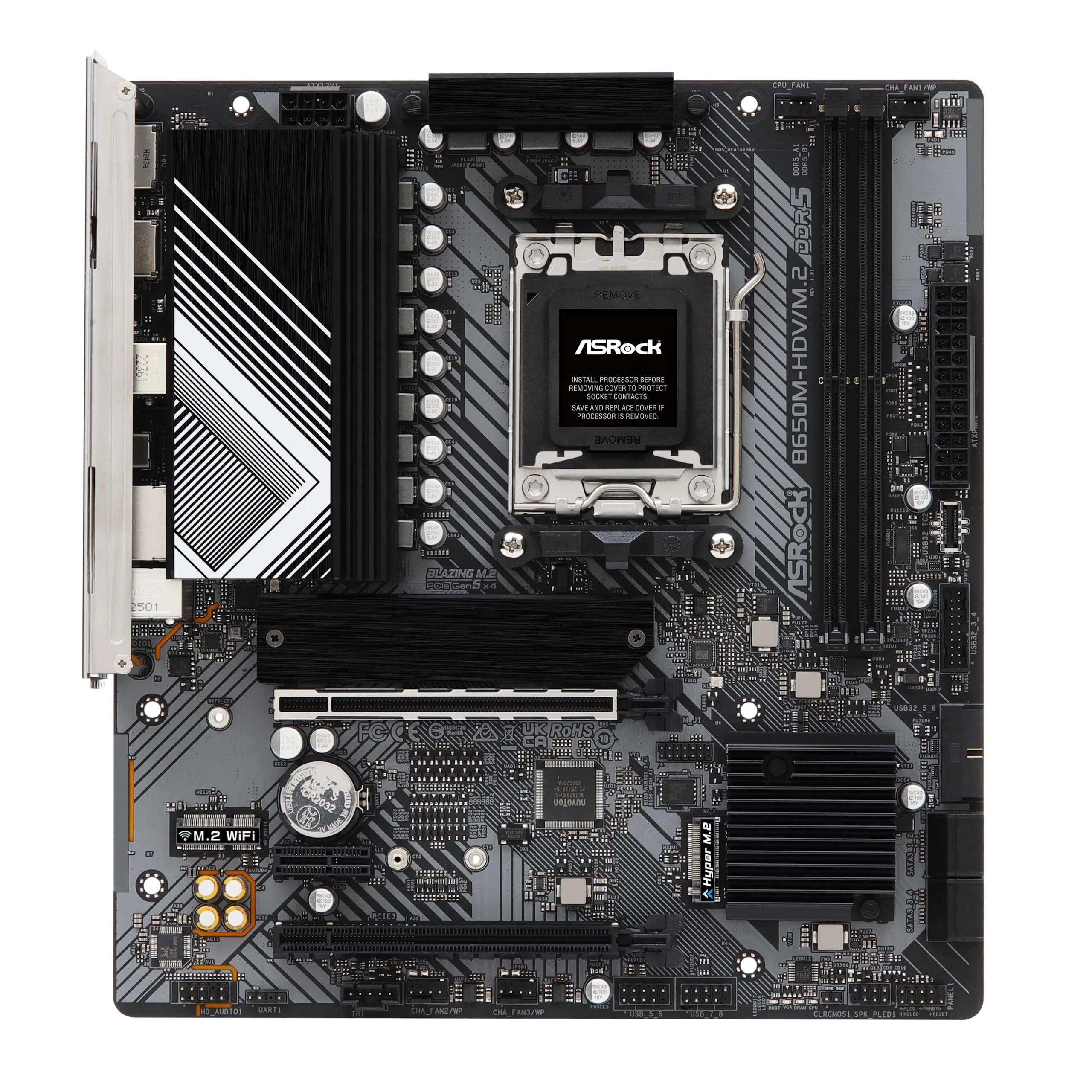 Asrock B650M-HDV/M.2 B650m-hdv Am5 Micro Atx Motherboard - Max 64gb Dd