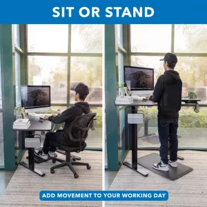 Mount-it! MI-15003 Adjustable Corner Sit-stand Desk With Memory Preset