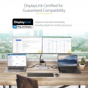 Startech 129N-USBC-KVM-DOCK Dual-laptop Usb-c Kvm Docking