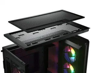 Cougar CGR-5AD1W-RGB Cs Duoface Pro Rgb Midtower Tg Amp; Airflow Panel