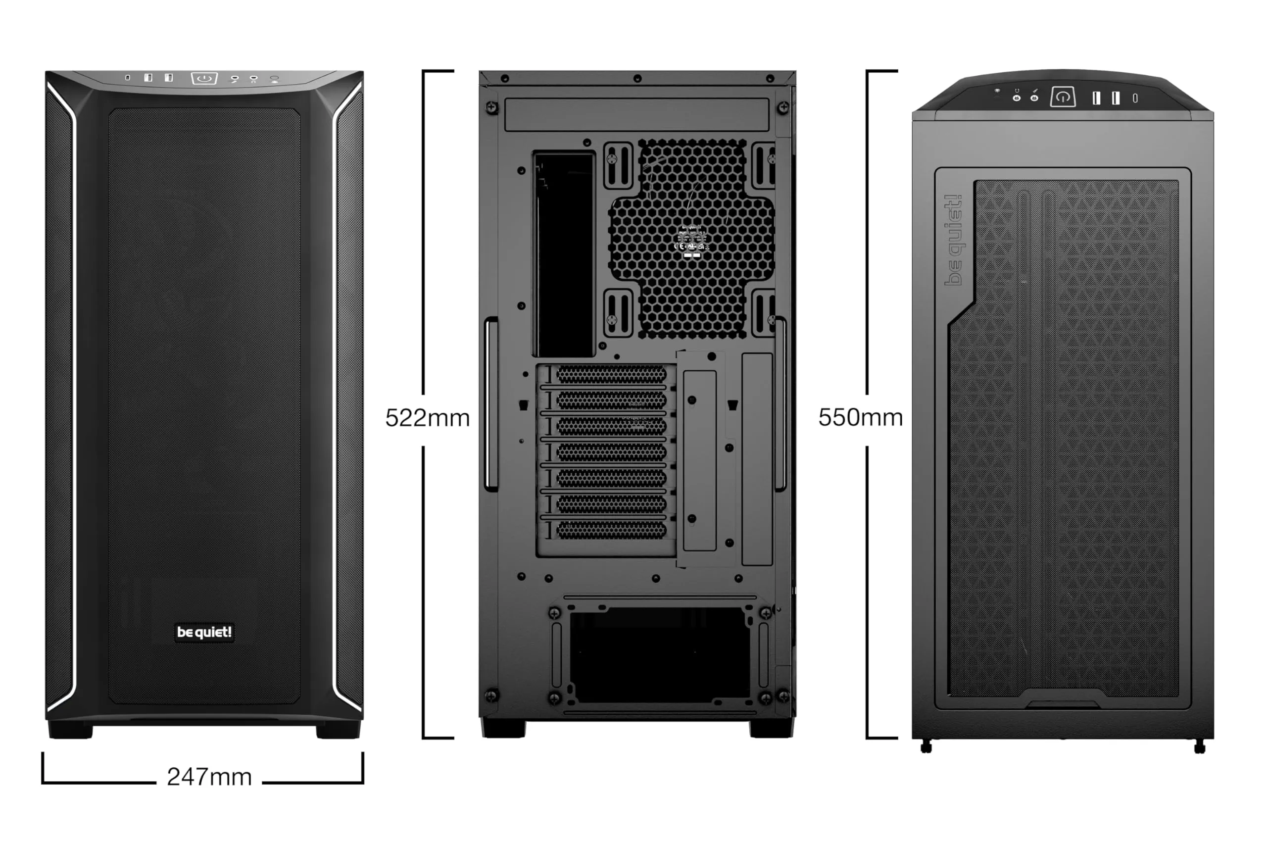 Be BGW61 ! Shadow Base 800 Dx Midi-tower Case - Extended Atx