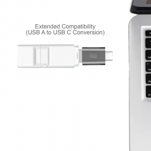 Adesso ADP-300-4 Female Usb-a To Male Usb-c Adapters (4 Pack)