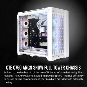 Thermaltake CA-1X6-00F6WN-01 C750 Tg Argb Snow