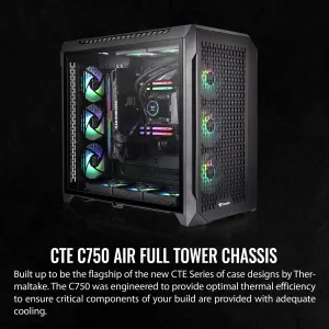 Thermaltake CA-1X6-00F1WN-00 Cte C750 Air Black