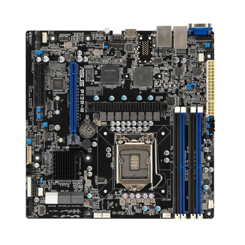 Asus P12R-M P12r-m C252 S1200 Uatx Motherboard - Max 128gb Ddr4