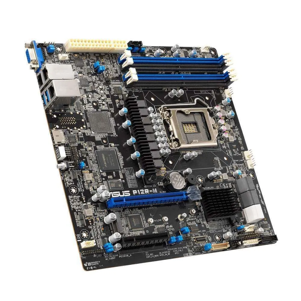 Asus P12R-M P12r-m C252 S1200 Uatx Motherboard - Max 128gb Ddr4