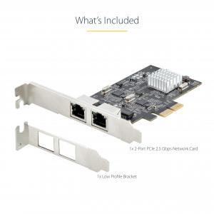 Startech PR22GI-NETWORK-CARD 2 Port 2.5g Pcie Network Card