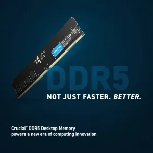 Crucial CT2K8G56C46U5 Ddr5 16gb Dual Channel Ram Kit - 5600 Mts