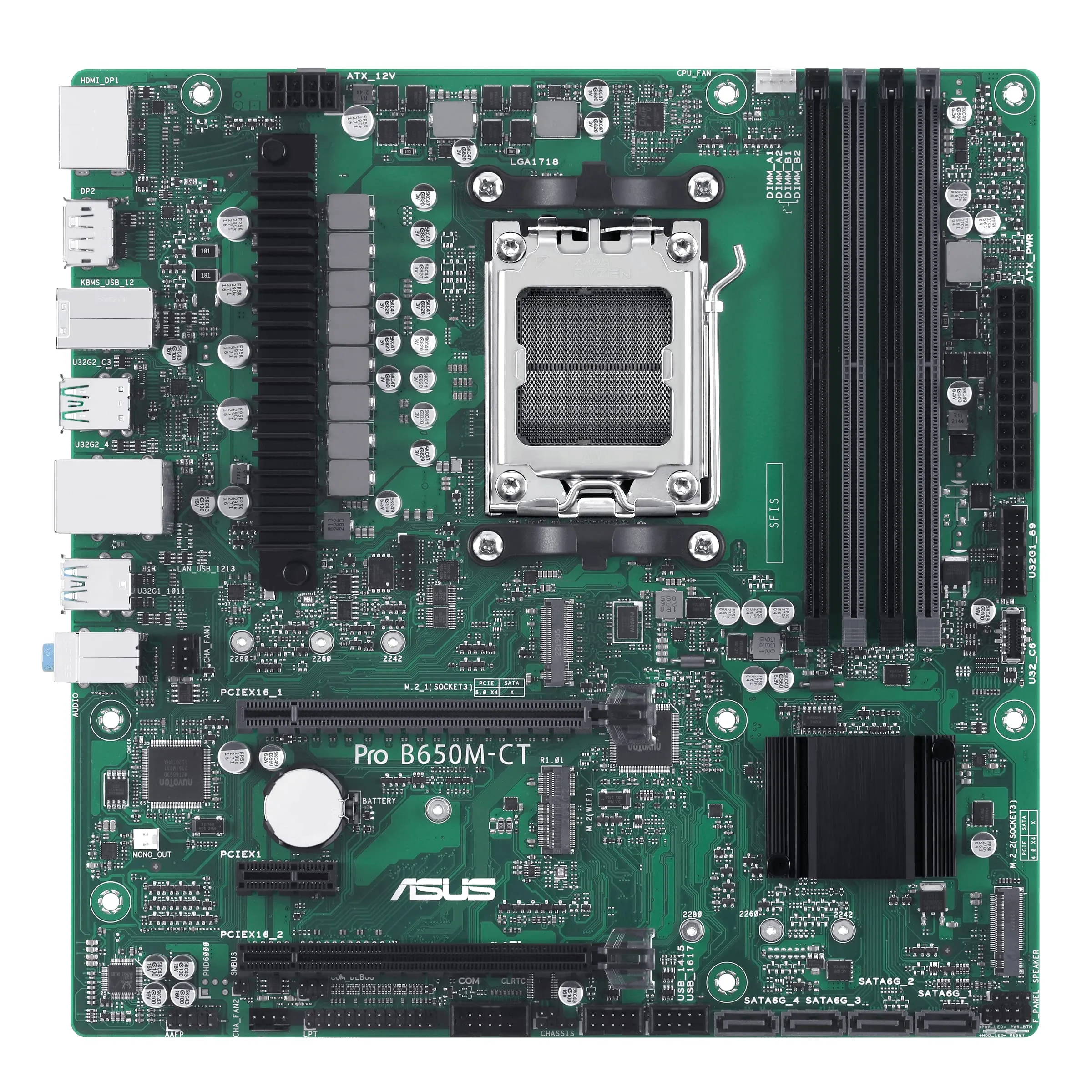 Asus PRO B650M-CT-CSM Pro B650m-ct-csm Micro-atx Motherboard For Amd A