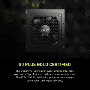 Msi MAGA850GLPCIE5 Ps Mag A850gl Pcie5 850w 80plus Gold Fully-modular 