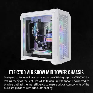 Thermaltake CA-1X7-00F6WN-00 Cte C700 Air Snow Case