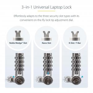 Startech UNIVC4D-LAPTOP-LOCK Universal Laptop Lock 6.6ft