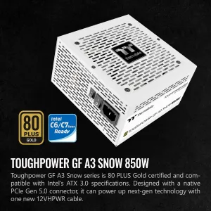 Thermaltake PS-TPD-0850FNFAGU-N Toughpower Gf A3 Snow 850w