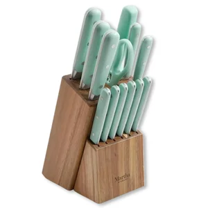 113010-14 | Gibson Martha Blue 14-Piece Kitchen Knife Set