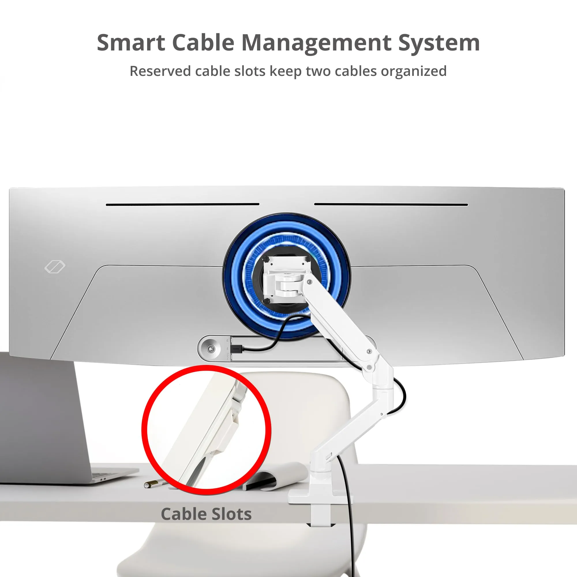 Siig CE-MT3S11-S1 Heavy Duty Single Monitor Arm For 34-49