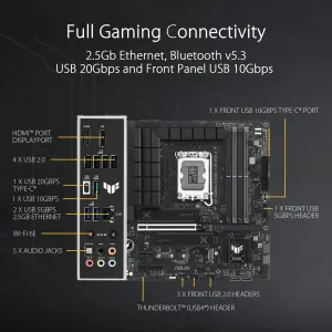 Asus TUF GAMING B760M-PLUS WIF Tuf B760m-plus Wifi Ii Micro Atx Gaming