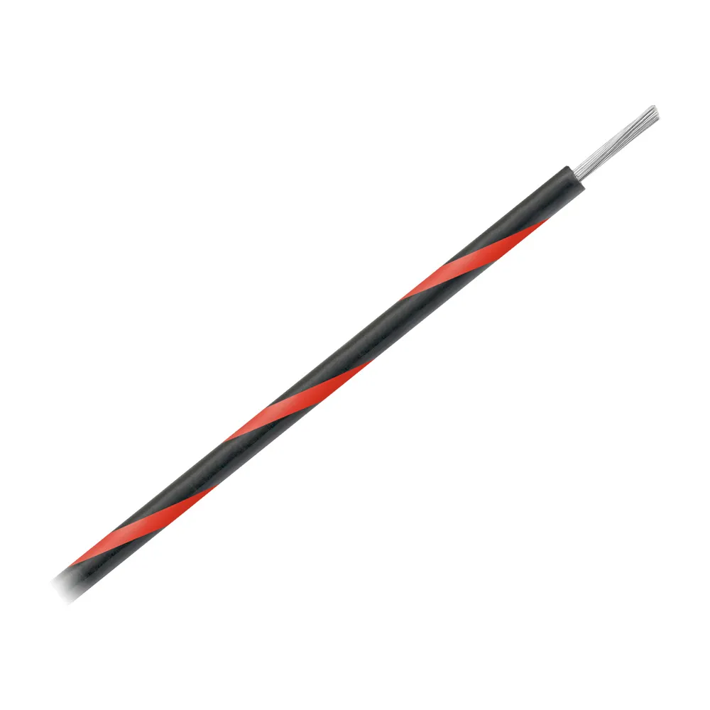 Pacer WUL16BK-2-1000 Pacer 16 Awg Striped Marine Wire 1000' - Blackred