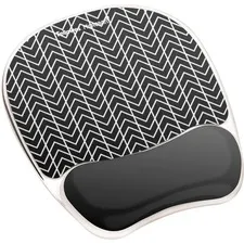 Fellowes 9549901 Photo Gel Mouse Pad Wrist Rest With Microbanreg; - Bl