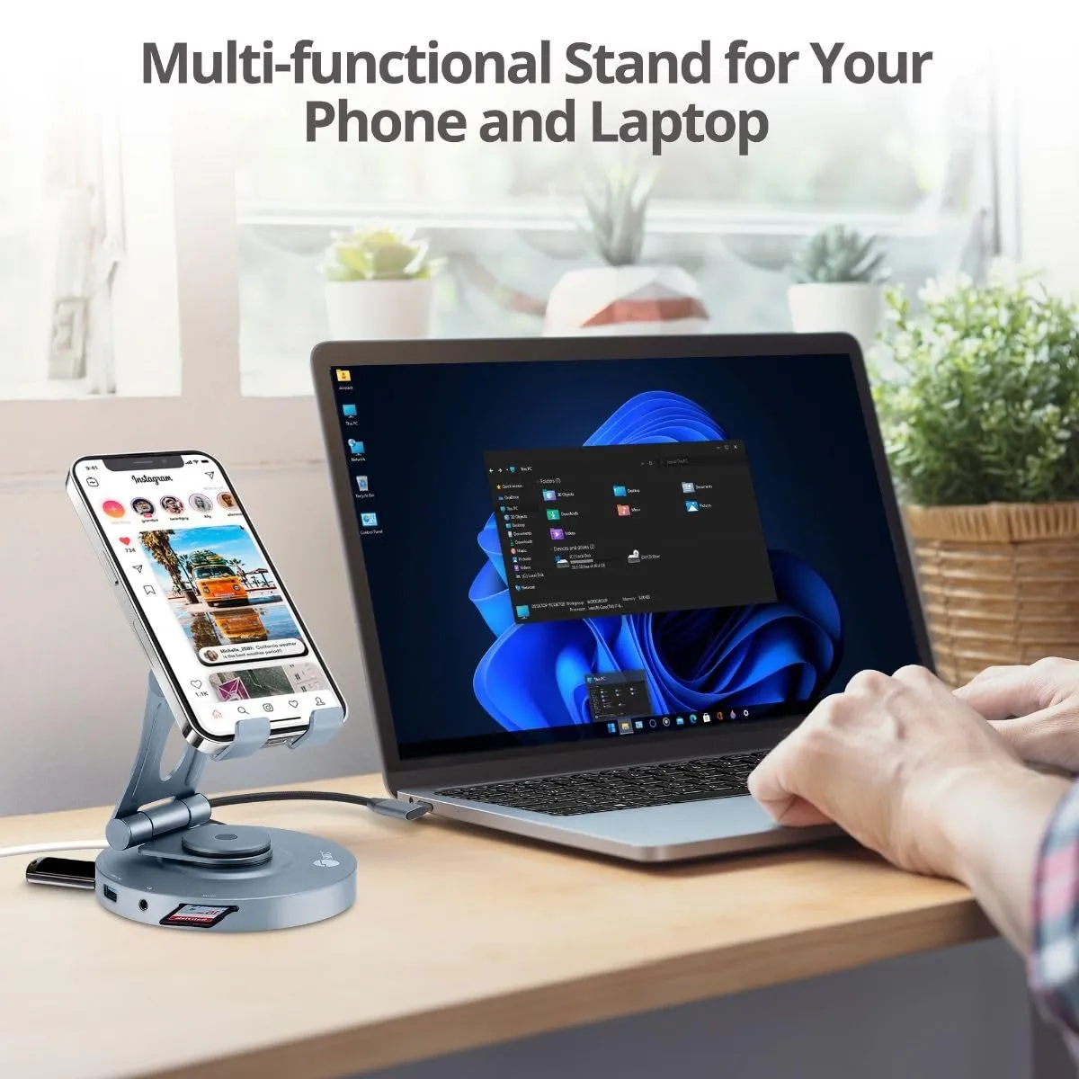 Siig CE-MTDK31-S2 Ac Ce-mtdk31-s2 Usb-c Multitask Hub Stand Holder F U