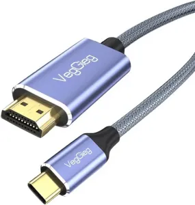 Veggieg V-Z625 V-z625 6.6ft2m Usb C To Hdmi Cable 4k, Anti-interferenc