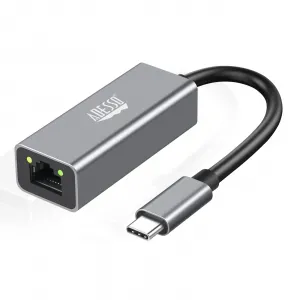 Adesso AUH-5000 Usb-c Ethernet Adapter - Compact  Fast Connectivity