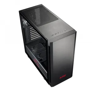 Adata 15260044 Invader Mid-tower Pc Case Black Atx Tempered Glass Side