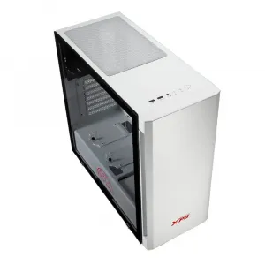 Adata 15260045 Invader Mid-tower Pc Case White Atx Tempered Glass Side