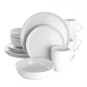 Gibson 127241.16 Elite Serenade 16 Piece Round Stoneware Dinnerware Se