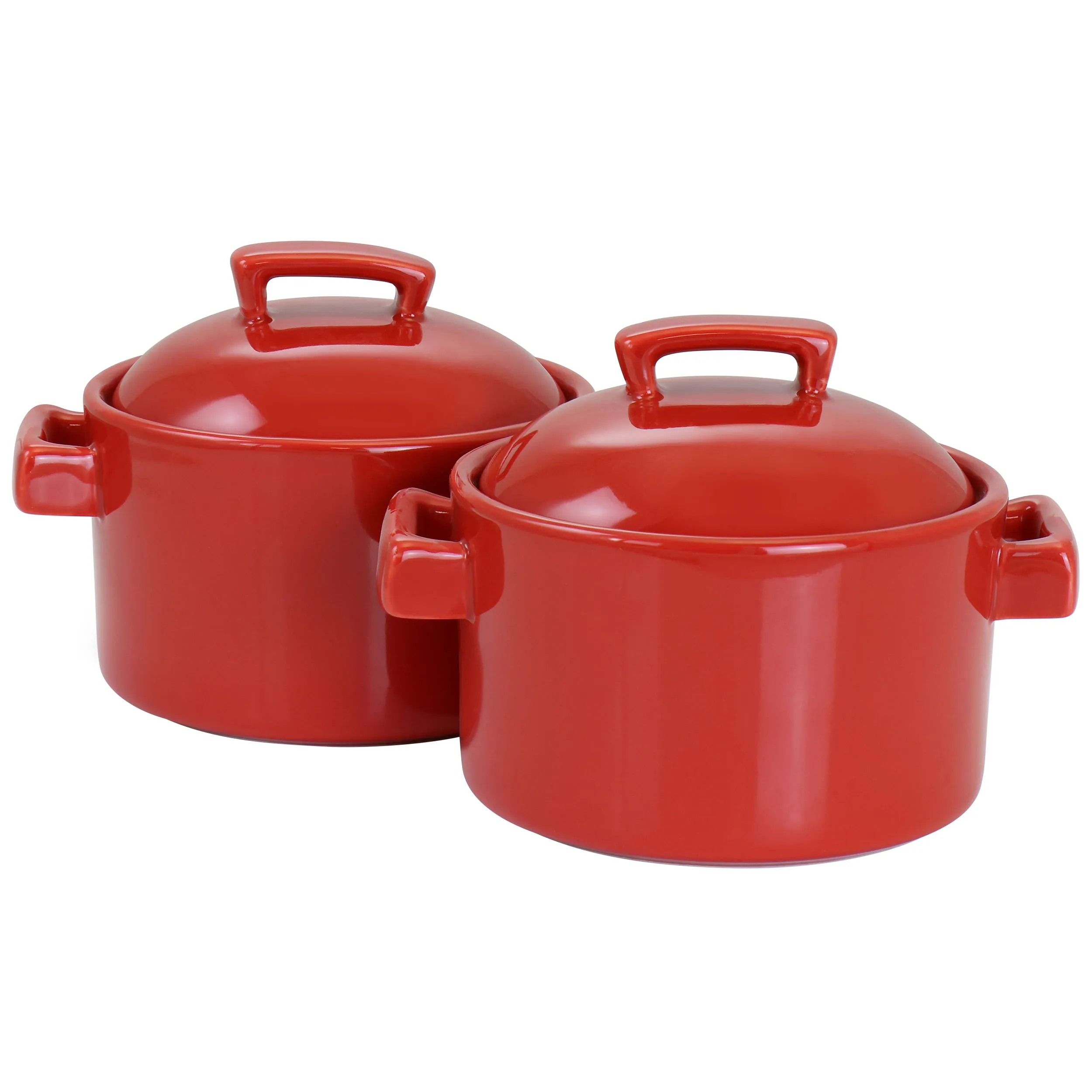 Martha 83044.04 6 Inch Casserole And Lid 2 Piece Set In Red