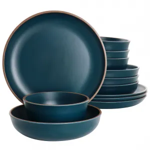 Gibson 136597.12 Home Rockabye 12-piece Melamine Dinnerware Set