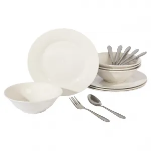 Gibson 135409.16 Everyday Yarbury 16-piece Ceramic Dinnerware Set