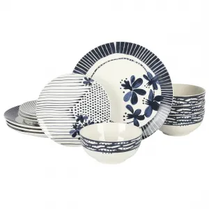 Gibson 136587.12 Home Eliza 12 Piece Dinnerware Set - Ceramic