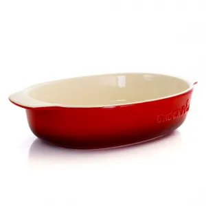 Gibson 124397.01 Crock Pot 2.5 Quart Red Stoneware Bake Pan