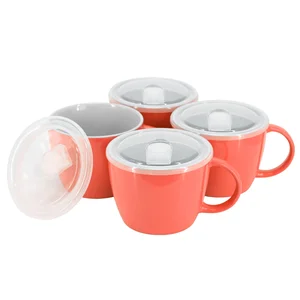 142549.01 | Gibson Home On The Go Stoneware Soup Cup Set