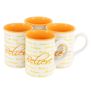 Gibson Gibson Home Believe Stoneware Mug Set - 4 Pieces, 16
