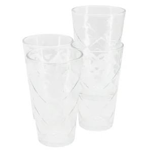 141407.04 | Gibson Home Lattice 4 Piece 16-Ounce Tumbler Set