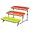 127288.04 | Gibson Home Crenshaw Colorful 3-Tier Serving Set