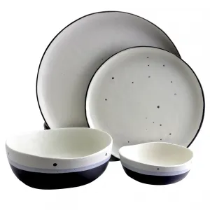 Gibson 107223.16 Elite Rhinebeck 16 Piece Stoneware Dinnerware Set