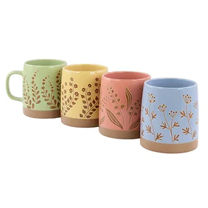 Gibson Gibson Home Garcelle Stoneware Mug Set - 4 Pieces,