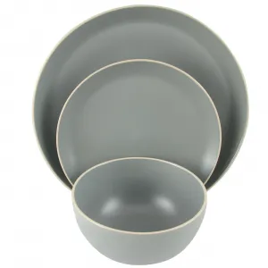 Gibson 118319.12 Home Rockaway 12 Piece Stoneware Dinnerware Set In Ma