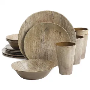 Gibson 99899.16R Elite Woodlands 16-piece Melamine Dinnerware Set