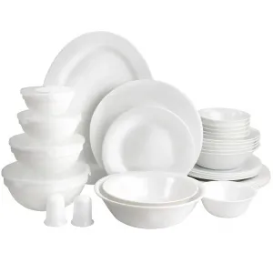 Gibson 97082.36 Ultra 36-piece Tempered Opal Glass Dinner Set