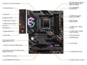 Msi Z690EDGEWID4 Mb |mpg Z690 Edge Wifi Ddr4 R