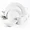 Gibson Noble Court 16 pc Dinnerware Set - White - Fine