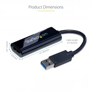 Startech USB32HDES Usb 3.0 To Hdmi Adapter 1920x12001080p2ch Audio - F