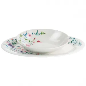 Gibson 78969.02 Home Floral 2-piece Ceramic Serving Set