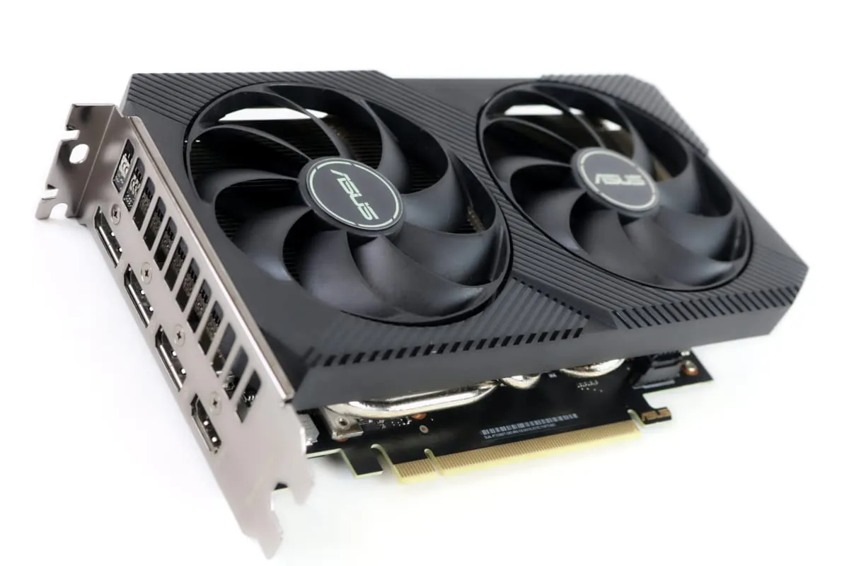 Asus DUAL-RTX3060TI-O8G-MINIV2 Geforce Rtx 3060 Ti V2 Mini Oc 8gb Gddr