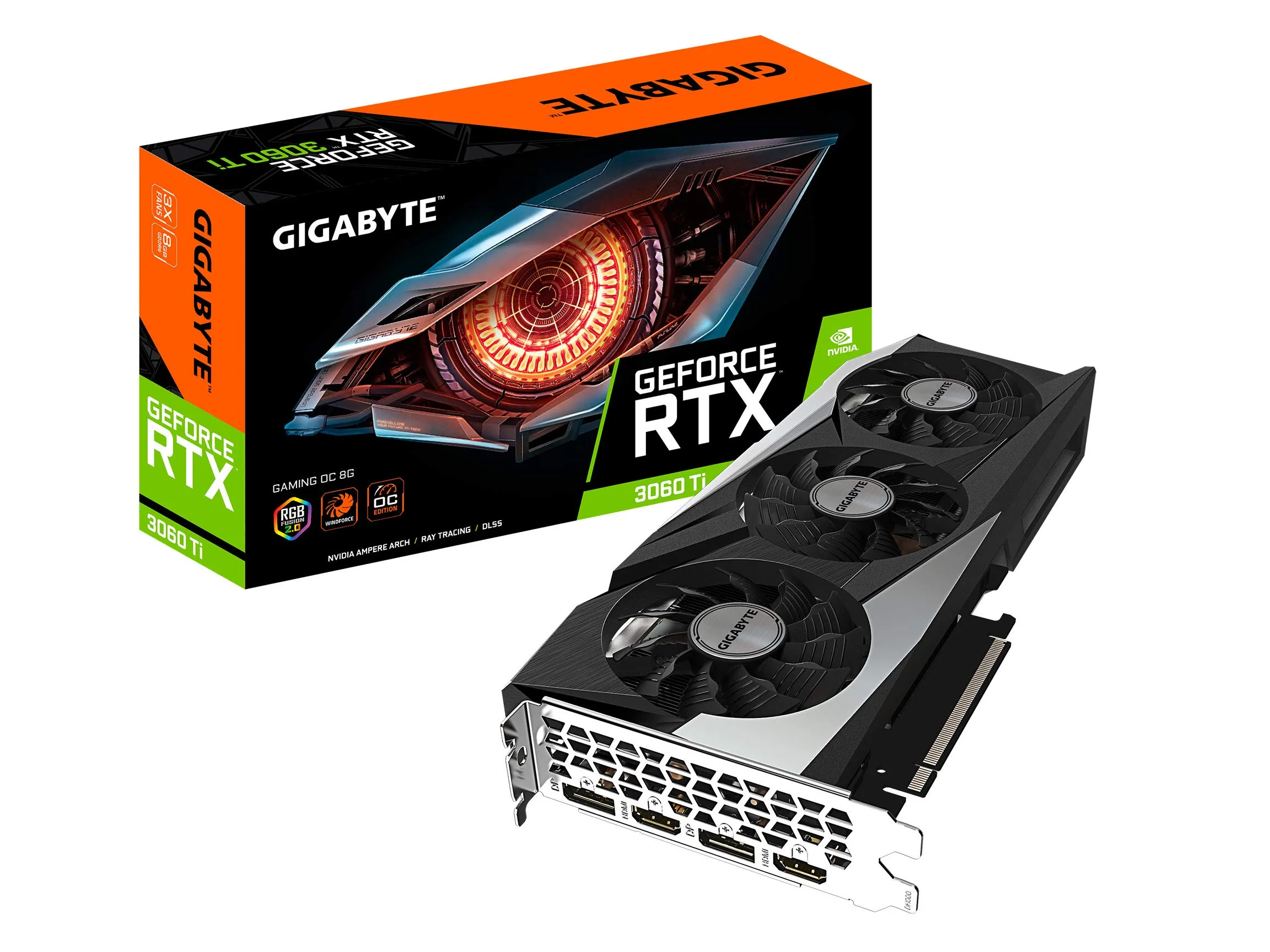 Gigabyte GV-N306TGAMINGOC-8GD Geforce Rtx 3060 Ti Gaming Oc 8gb Graphi